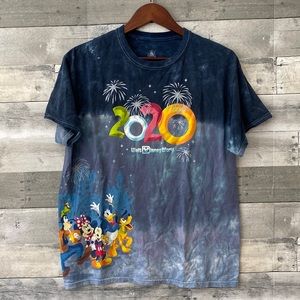 WALT DISNEY WORLD PARKS 2020 TSHIRT BLUE MEN’S LARGE